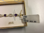 Bracelet with Genuine Amethyst – Brand New ~ Great Gift Idea