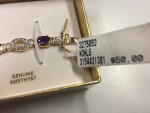 Bracelet with Genuine Amethyst – Brand New ~ Great Gift Idea