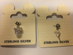 Set of two Walt Disney Charms in Sterling Silver ~ Brand New