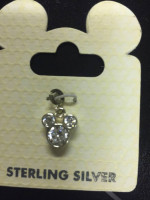 Set of two Walt Disney Charms in Sterling Silver ~ Brand New