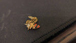 14k gold bee pendant
