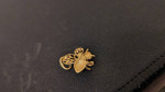 14k gold bee pendant