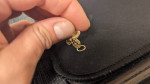 14k gold bee pendant