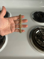 Gold plated mens heavy bracelet