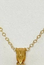 10 KT YELLOW GOLD PENDANT  MOTHER/CHILD CAMEO NECKLACE & 10KT GOLD CHAIN) & JEWE