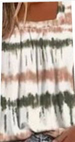 Brand New Tie Dye Striped Tank Top