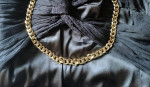 Ann Klein Chunky Chain Link gold-tone Necklace Rare Piece