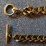 Ann Klein Chunky Chain Link gold-tone Necklace Rare Piece