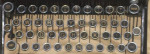 48 BLACK ROYAL TYPEWRITER KEYS FOR JEWELRY MAKERS--F25