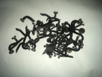 48 BLACK ROYAL TYPEWRITER KEYS FOR JEWELRY MAKERS--F25