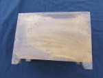 SMALL 4-DRAWER WOODEN JEWELRY TRINKET CHEST - 9"x4.5"x6" - DETAILED DR