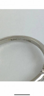 Love story .87 carat round diamond solitaire engagement ring.14K