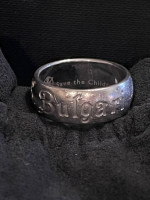 Authentic Bulgari Save the Children Sterling Silver Ring Size 9.5 US