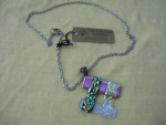 NEW NECKLACE WITH GLASS DECORATION