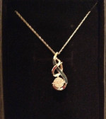 New Sapphire &Diamond cut necklace