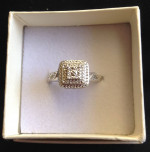 NEW SQUARE DIAMOND CUT RING