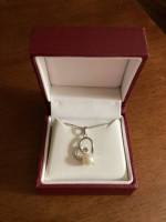 New Heart Necklace with Pearl