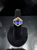 14KT Rose Gold Tanzanite Ring