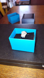 1.5 CT ladies diamond cluster ring size 9
