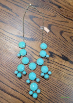 J. Crew Jade Statement Necklace Fashion Costume Jewelry
