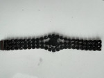 SALE PRICE 1960's Jet Marcasite black bracelet