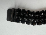 SALE PRICE 1960's Jet Marcasite black bracelet