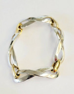 James Avery Enduring Bond gold and silver bracelet