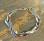James Avery Enduring Bond gold and silver bracelet
