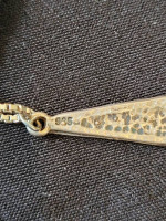 Sterling Silver Tear Drop Charm on 16 in Box Chain.