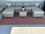 7 Piece Outdoor Wicker Patio Modular Sectional Sofa Set!