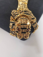 Tiger with Amber Eyes Brooch