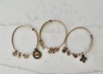 3 Alex and Ani (+) Energy vibe bracelets