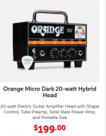 Brand New Orange "Micro Dark" & 8" Speaker Cab