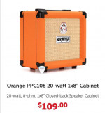 Brand New Orange "Micro Dark" & 8" Speaker Cab