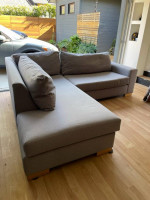 Gray Modern Style Sectional Sofa 93” x 84”