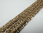 Ladies 16k Yellow Gold 1” Wide Mesh Link Bracelet 33.4 Grams 11046814