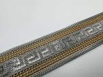 Ladies 14k White & Yellow Gold 1” Wide Mesh Bracelet 7” 33.5 Grams 11046815