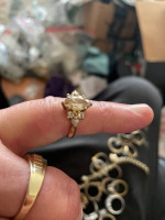 Gold necklaces unsure of kt.   Don’t stick to magnet guenteed brewer e
