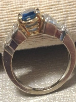 Vintage Diamond/Sapphire ring 14k