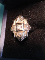 18k Art Deco 1920S Diamond ring