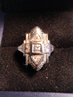 18k Art Deco 1920S Diamond ring