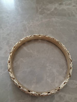 Byzantine Bangle bracelet gold over Sterling silver