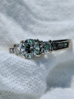Diamond Ring. 1.10ct D COLOR,VVS2 CLARITY 18k