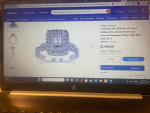 NEW BEAUTIFUL 1-1/3 CARAT GENUINE DIAMOND 10K WHITE GOLD RING SIZE 7