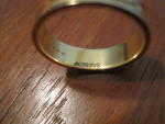 22K Gold Ring .916 solid gold w/ solitare Diamond gorgeous