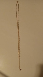 18K GOLD NECKLACE 16" 3.10G
