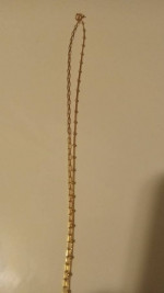 18K GOLD NECKLACE 16" 3.10G