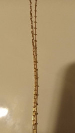 18K GOLD NECKLACE 16" 3.10G