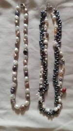 MULTICOLORED PEARL 16" NECKLACES 150EA.