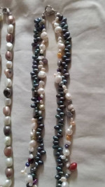 MULTICOLORED PEARL 16" NECKLACES 150EA.
